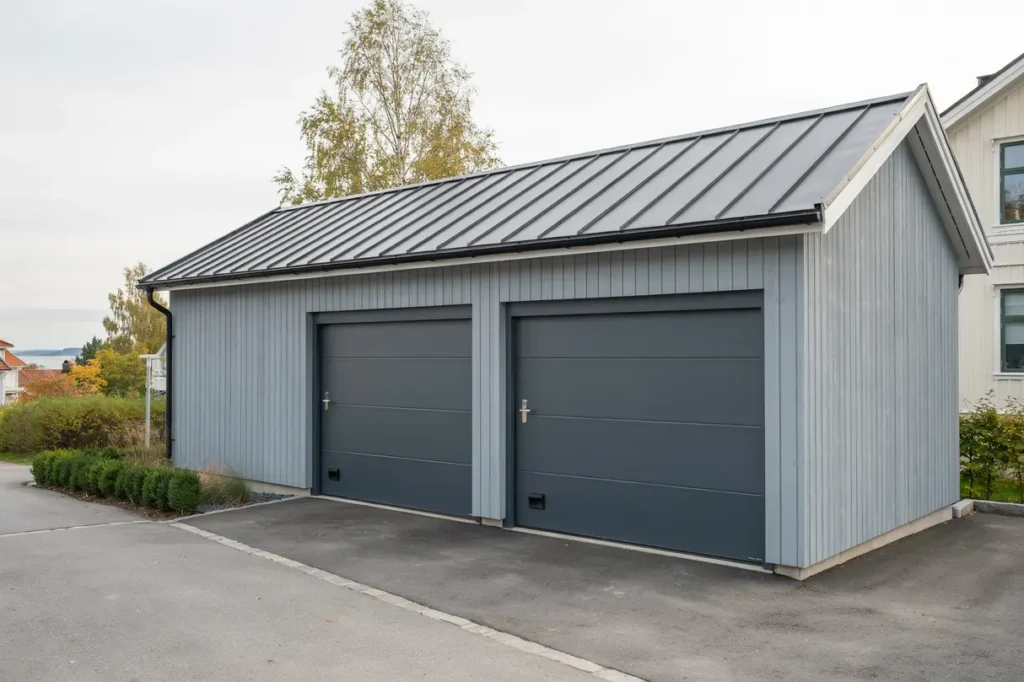 nybyggt isolerat dubbelgarage i tippen saltsj baden