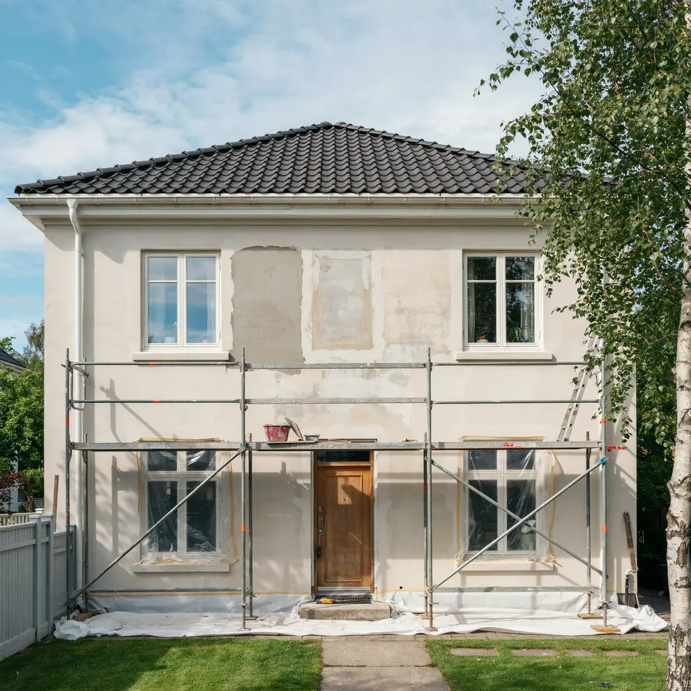 renovera putsad fasad saltsjobaden nacka stockholm